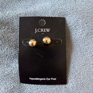 J. Crew Shiny Gold Ball Earrings